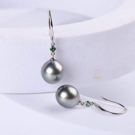 【今夜星辰】海水黑珍珠耳钩   ZZ12510032 商品图5