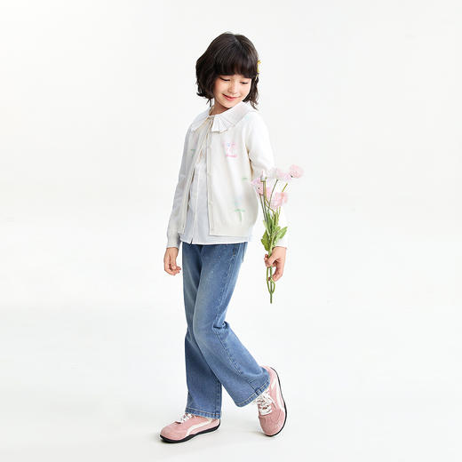 【实体店同款】女童翻领上衣春季新款安奈儿童装AG611086 商品图3