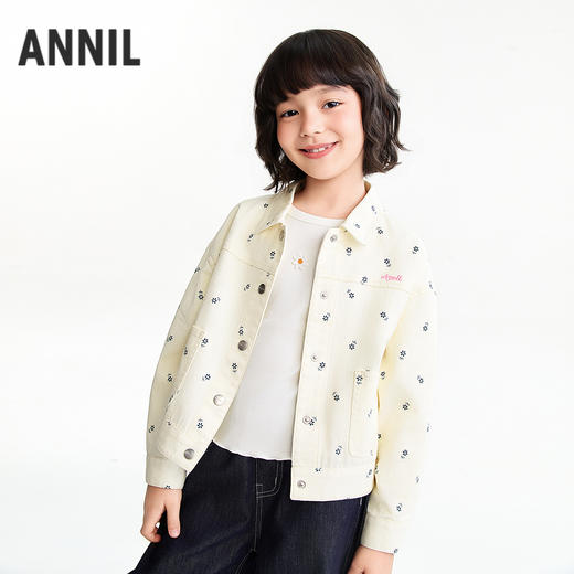 【实体店同款】女童梭织夹克外套春季新款安奈儿童装AG615109 商品图0