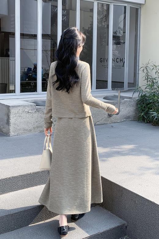 HAYES 法式气质针织优雅半裙三件套装 22102 商品图3