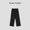 ROMI STUDIO“抓绒牛仔”小太阳底抓绒弹力直筒黑牛仔裤RW24AX80728【现货】 商品缩略图1