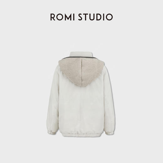 ROMI STUDIO90白鹅绒蓬松轻盈一手长廓形连帽羽绒外套RWCWWG5706 商品图3