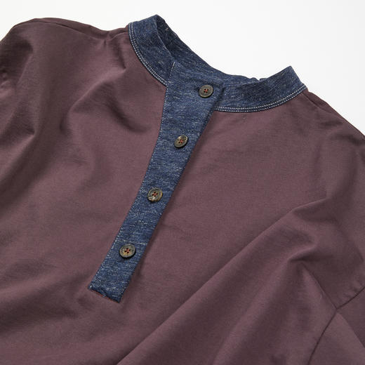 ROMI STUDIO“美式复古”定染竹节棉撞色印花做旧卫衣RWCASY6463 商品图4