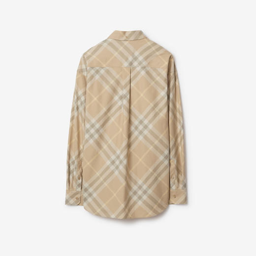BURBERRY 巴宝莉 男士马术骑士刺绣徽标格纹棉质长袖衬衫 格子 8082194 B8686 商品图1