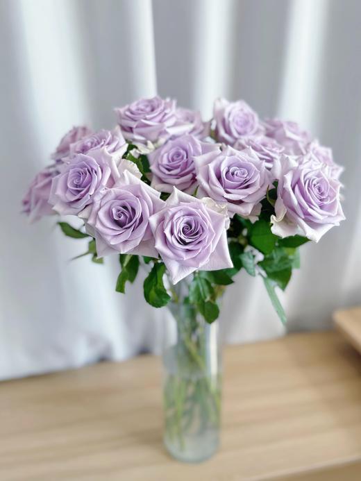 【AB级惊艳蓝玫瑰.第二份减10元】10支/份 长约60-65cm 商品图3