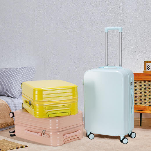 【顺滑静音❗️多彩选择】纯色多彩行李箱旅行箱20寸拉杆登机箱男女学生小清新密码箱手提箱。jc 商品图0
