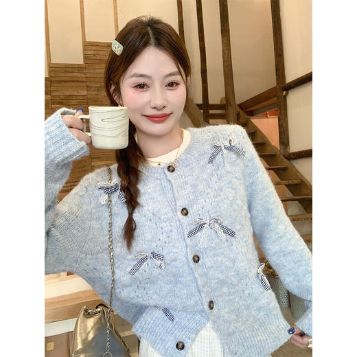 <曾小咸推荐>现货秒杀 ！微信超特价！韩系蝴蝶结开衫 日常209.99 立减120 秒杀89.99！！ 商品图1