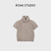 ROMI STUDIO“简约老钱”羊绒羊毛软糯半高领拉毛短袖 RWCWST7194 商品缩略图0