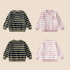 棉花堂春款潮趣印花休闲条纹圆领童装卫衣-FD61042 商品缩略图4