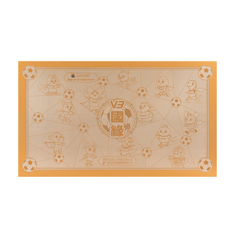 国缘 V3 浓香型 白酒 苏超定制联名款 40.9度 100ml*13瓶