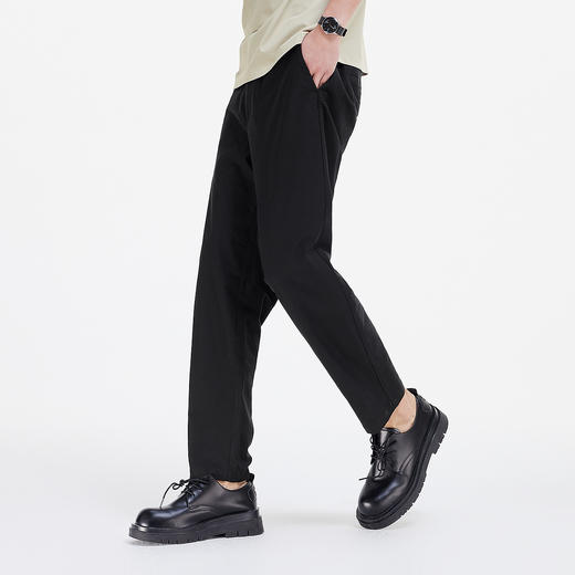 舒服裤|森马休闲裤男夏季纯色百搭九分裤通勤锥形裤半松紧腰长裤 商品图2