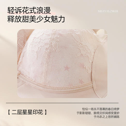 熳洁儿 调整提拉小胸聚拢文胸柔软轻乳棉力挺中厚杯蕾丝内衣26261511 商品图2