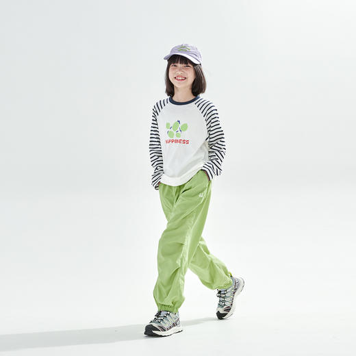 浅灰色预售4.23发 cicochild2026年春季新款亲子中大女童束脚机能裤防泼水运动裤子 商品图4