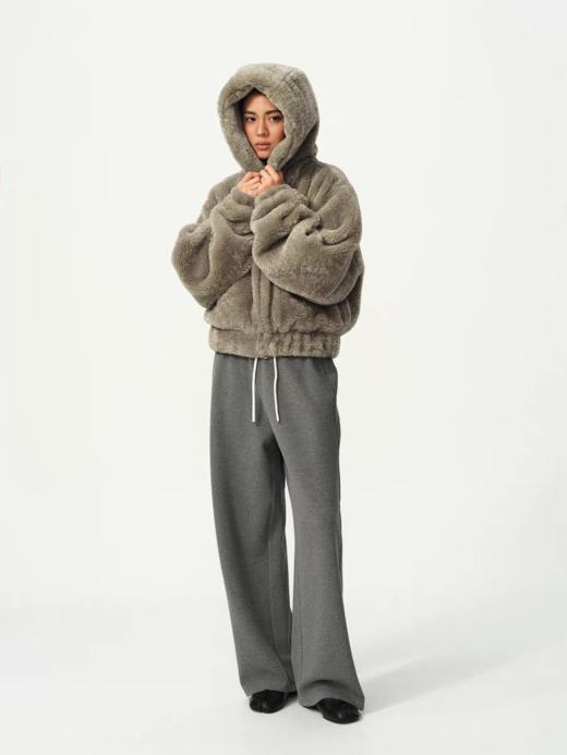 Evistub girls/E-5DWT1439/美拉德棕咖毛绒麂皮外套 商品图4