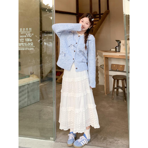 <曾小咸推荐>现货秒杀 ！微信超特价！韩系蝴蝶结开衫 日常209.99 立减120 秒杀89.99！！ 商品图4