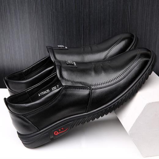 春秋季男鞋头层牛皮商务休闲鞋软面真皮百搭皮鞋透气减震 商品图2