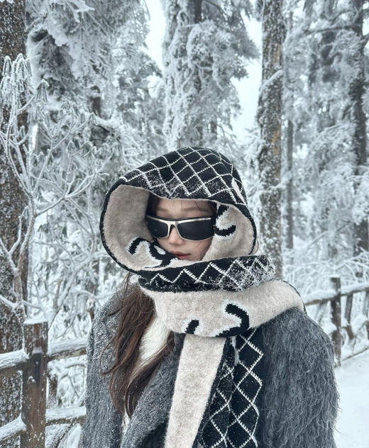 YP78-香奈儿针织双面围巾（DSX） 商品图7