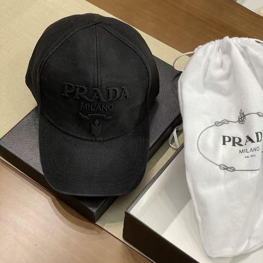 MZ9-普拉达logo刺绣徽标棒球帽男女同款（CO） 商品图1