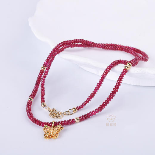 【福叠】红宝石彩蝶K金链   XL12512006 商品图4