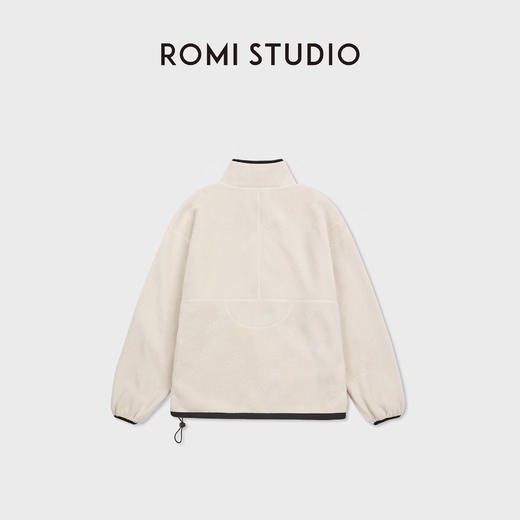 ROMI STUDIO“日式复古”云感半拉链摇粒绒宽松卫衣外套RWCAS87435 商品图1