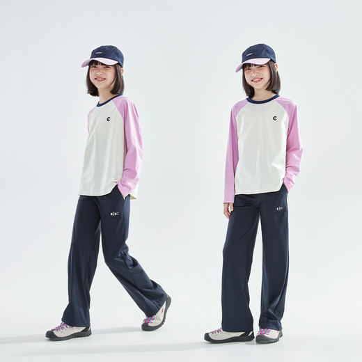 预售3.30发 cicochild26春季新款亲子中大女童魔力弹弹裤UPF50+防晒运动裤 商品图1