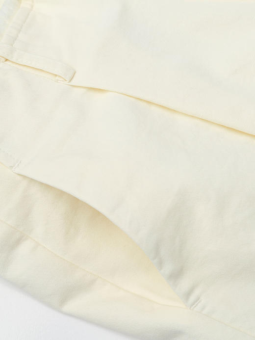 高级感奶白翻边阔腿裤 2026 春夏装新品 垂顺显瘦通勤休闲裤 商品图4