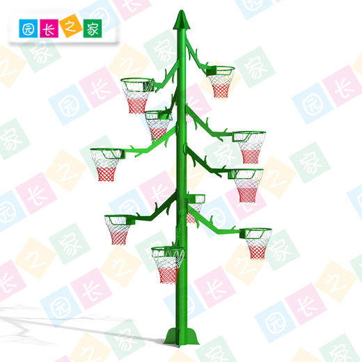 多篮球框树 幼儿园、小学、营地景区、互动树造型景观树篮球框树 商品图4