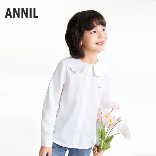 【实体店同款】女童翻领上衣春季新款安奈儿童装AG611086 商品图2