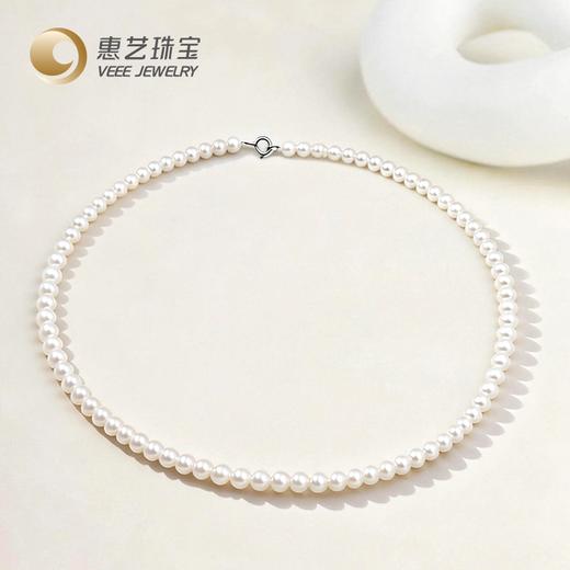 小米珠4~4.5mm淡水珍珠项链 商品图0