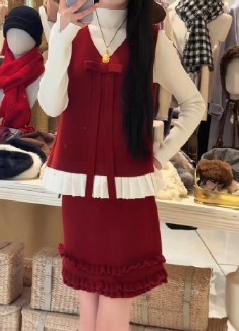 【门店同款】ENJOY冬季“午马”高品针织裙装套装 169250451 商品图0