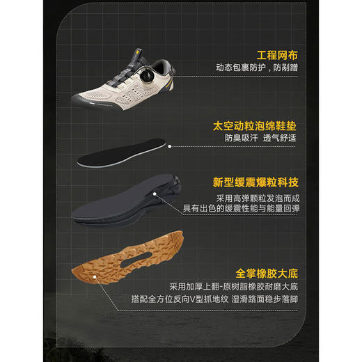 佩斯熊猫/新款男女透气网面旋转扣运动鞋 软底减震户外轻越野跑鞋 商品图2