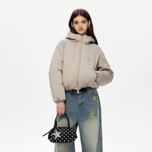 【🔥限时秒杀】IDEVERRAY重磅冬季加厚保暖棉服情侣同款短款小个子连帽外套 商品图4