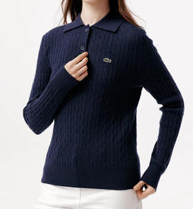 LACOSTE法国鳄鱼女毛衫AF2486-98166