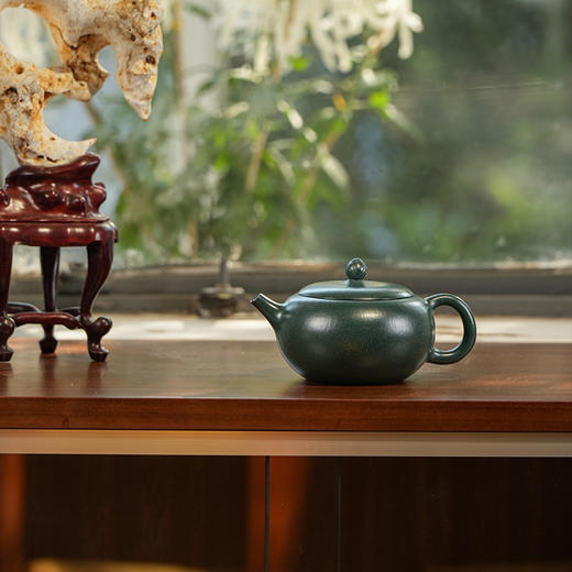 龙德堂陶艺 汤宣武 作品《水仙西施》苏门答腊青 220cc 库存请咨询客服 商品图0