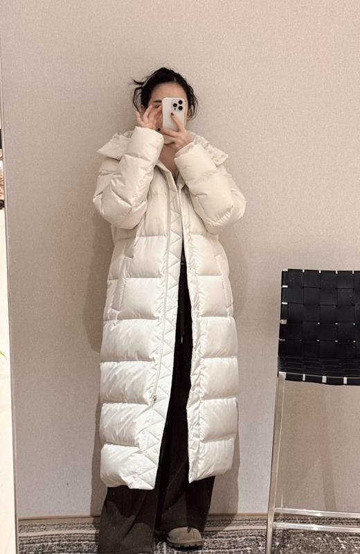 工厂特价lu长款9格白鹅绒羽绒服 商品图4