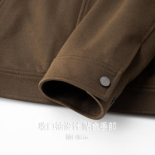 【白鸭绒&含绵羊毛】圣得西26年春季男士新款羽绒服翻领时尚外套 商品图7