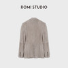 ROMI STUDIO“棕标系列”非洲混种小羊皮平驳领皮西装 RWCWWG6925 商品缩略图1