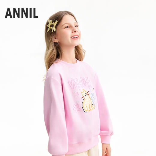 【实体店同款】女童圆领卫衣春季新款安奈儿童装AG611088 商品图2