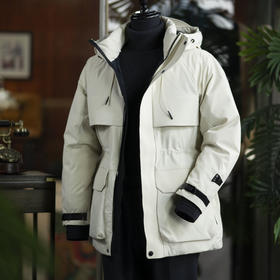 城市猎装：NEP男女同款防风防水防污三防高级户外羽绒服