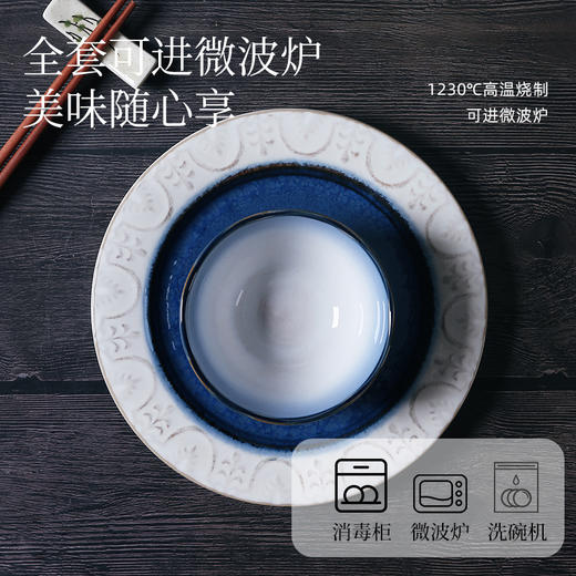 窑变釉复古餐具（蓝色珊瑚） 商品图2
