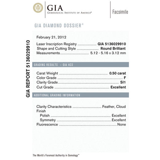 AU750白金群镶经典时尚四爪款0.50克拉钻石戒指13号（戒圈可改）170126TJ11 商品图7