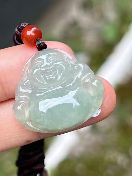 【直播大场福利】冰种晴水翡翠佛公 翡翠吊坠 福气安康 笑口常开 含证书 商品图8