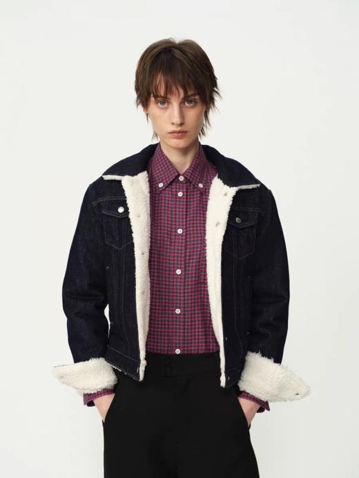 Evistub girls/E-5DWT1423/经典西部原牛羊羔绒夹克 商品图0