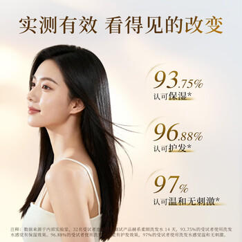 赫系柔顺滋润洗发水洗发露450g抚平毛躁顺滑发丝持久留香保湿护发 /个人护理 /洗发护发 /洗发水 商品图6