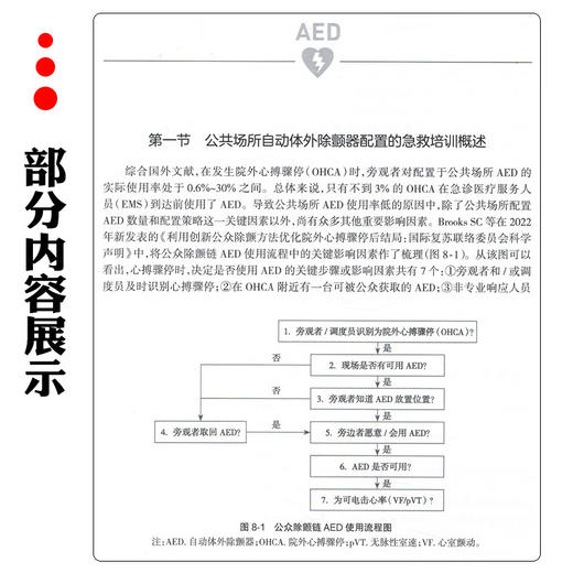公共场所自动体外除颤器配置理论与实践 AED 周强 杨正飞 主编 全书主要分为理论与实践两大部分 9787117356923人民卫生出版社 商品图4