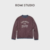 ROMI STUDIO“美式复古”定染竹节棉撞色印花做旧卫衣RWCASY6463 商品缩略图0