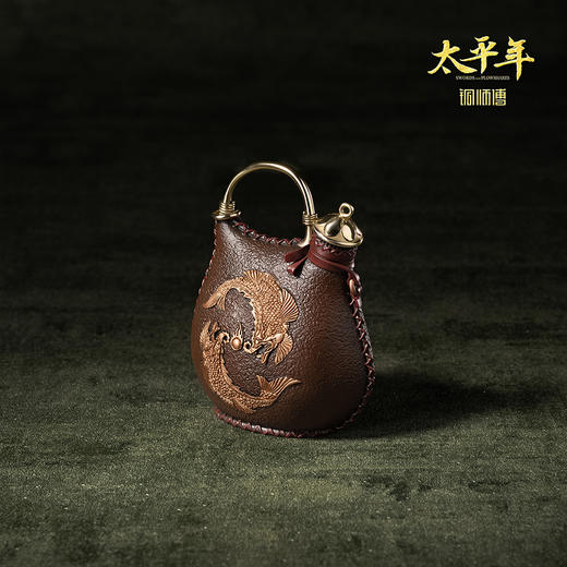 铜师傅 吴越水囊《太平年》联名款  官方正版授权 家居工艺品摆件 商品图0