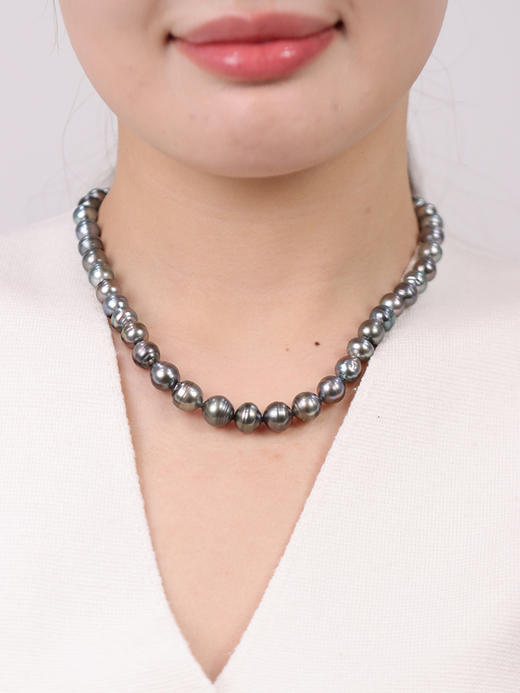 【挚友限定】s925银大溪地混彩巴洛克串珠8-11mm 商品图3