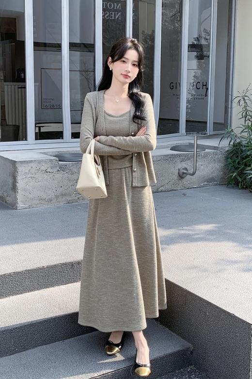 HAYES 法式气质针织优雅半裙三件套装 22102 商品图2