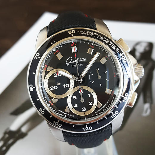 【95新】Glashütte Original 格拉苏蒂1-39-31-43-03-03自动机械机芯计时42MM（男款）SPORT EVOLUTION系列精钢 090126NJS28 商品图3